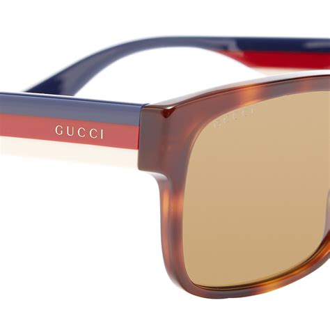 gucci sunglasses with blue and red stripe|selfridges gucci sunglasses.